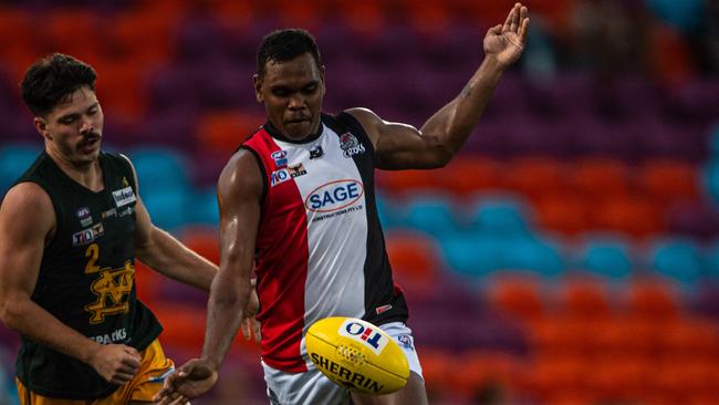 Roy George in the St Mary's vs Southern Districts 2023-24 NTFL men's prelim final. Picture: Pema Tamang Pakhrin