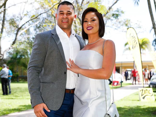 SOCIALS - Ladies Day at Cluden Racecourse - Matty Lester and Renee Cahill of Townsville - Sunday Mail - 23/07/2016 - Photographer: Michael Chambers.