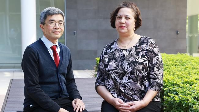 Blacktown Hospital's geriatrician Gary Cheuk and Glendenning resident Sandy Fonmoa.