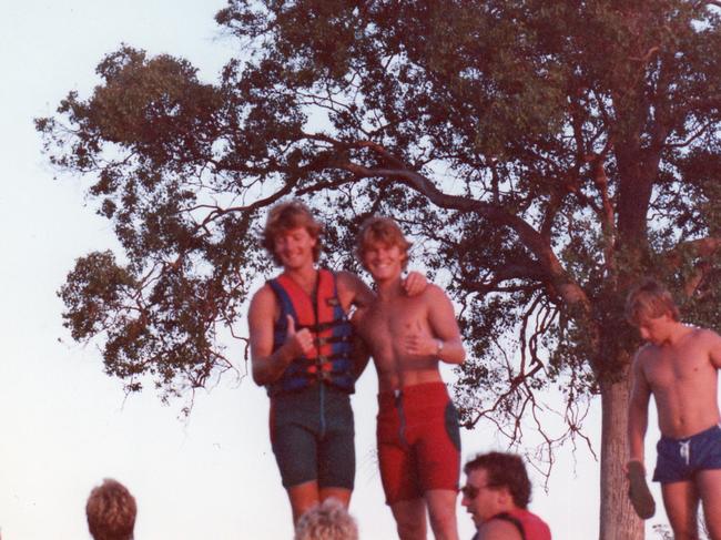 Water skiing at George’s River was a popular pastime for Barry du Bois and his mates.