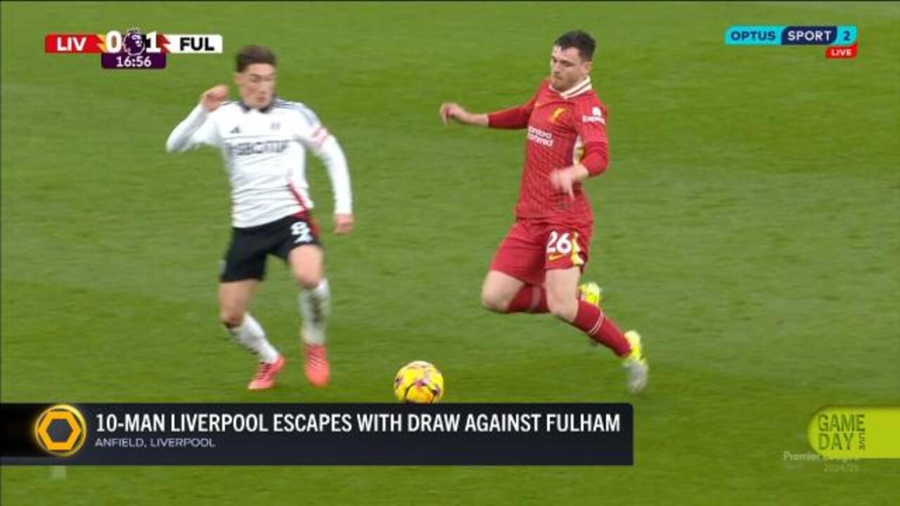 Liverpool escape with 10-man draw