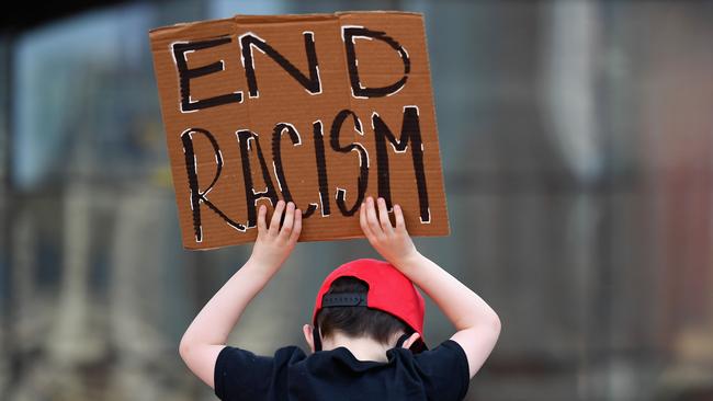 A Black Lives Matter protest in Brooklyn, New York. Picture: AFP