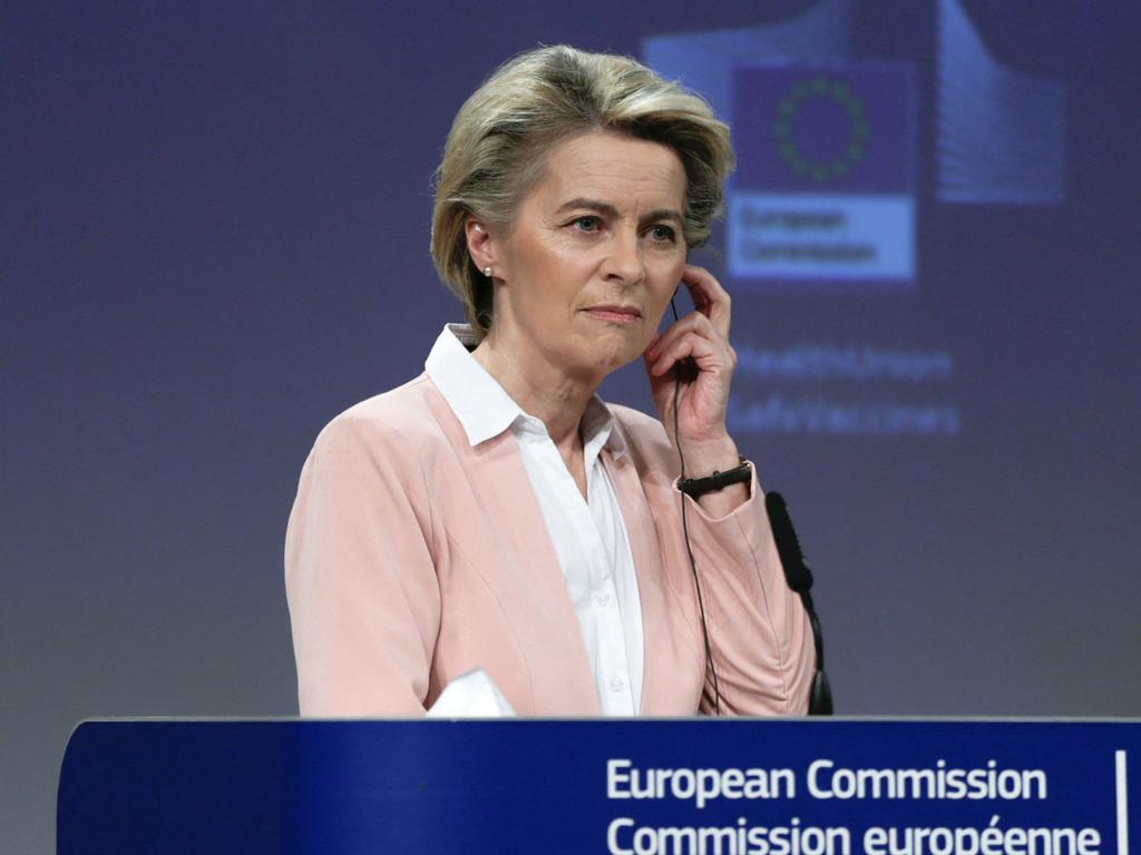 European Commission President Ursula von der Leyen said that problems dogging vaccine supplies to the EU can be resolved. Picture: AFP