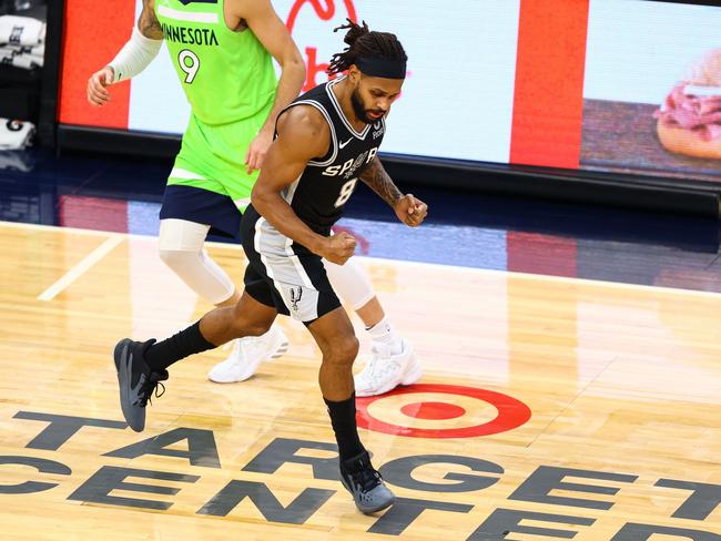 Star Australian guard Patty Mills has had an excellent season for San Antonio in the NBA, averaging 15.2 points per game. And in great news for young indigenous players, his indigenous Community Basketball League will soon come to Darwin. Picture: Harrison Barden/Getty Images/AFP