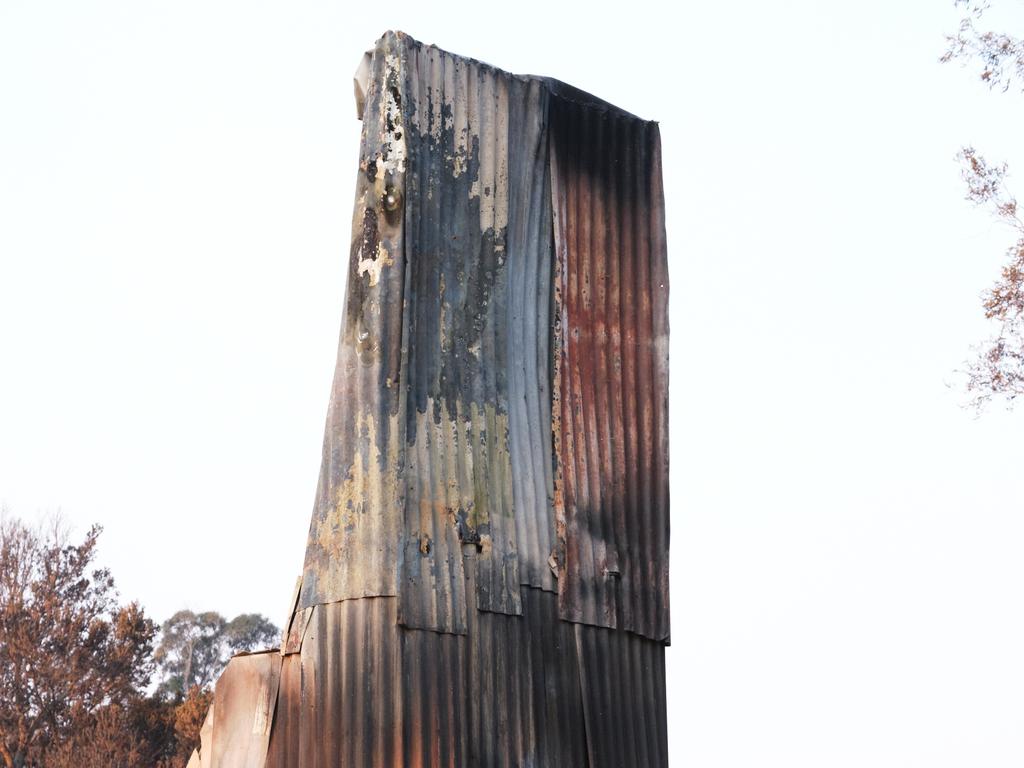 Photos from the ruins of Binna Burra Lodge in the hinterland after devastating bushfires. Photo: Andrew Wills