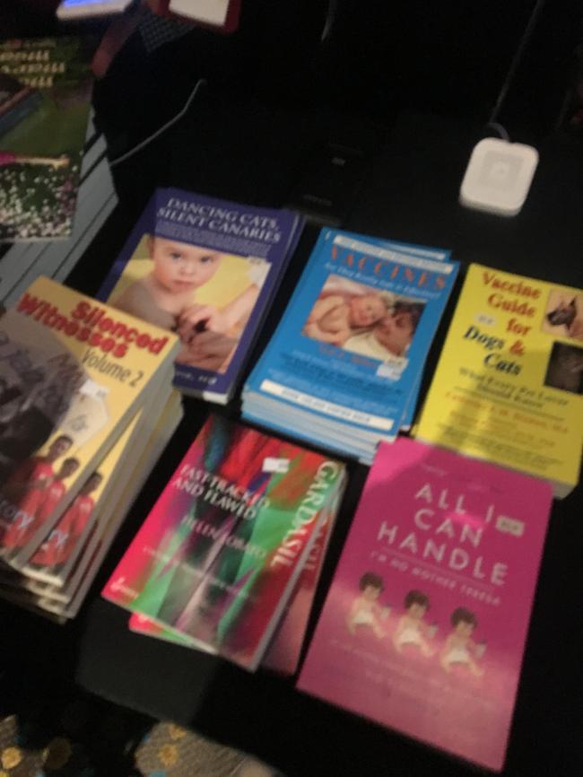 Children’s books available at Village Crown’s screening of Vaxxed — From cover up to catastrophe.