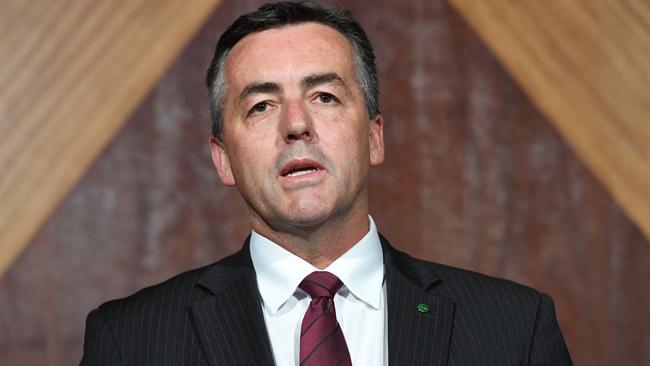 Infrastructure Minister Darren Chester said a user-pays approach was the “fairest way” to help fund new motorways. Picture: AAP Image/Julian Smith