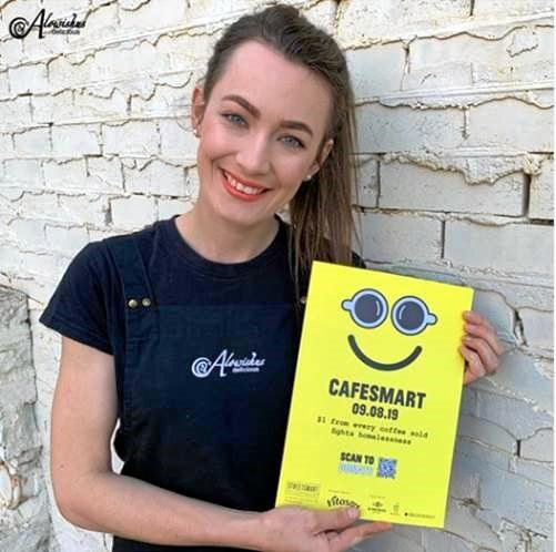 SERVICE WITH A SMILE: Olivia Harvey from Alowishus. Picture: Contributed