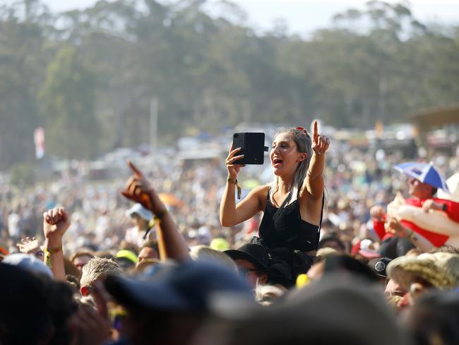 Falls Festival Day 3 at Marion Bay, New Years Eve. PICTURE: MATT THOMPSON
