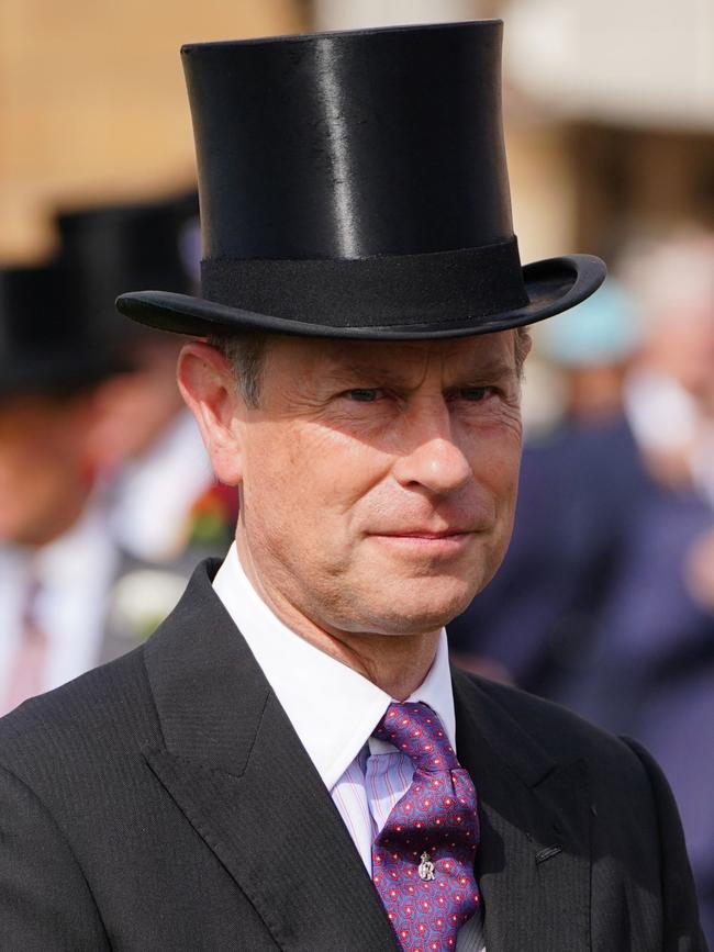 Prince Edward at the garden party. Picture: Getty Images