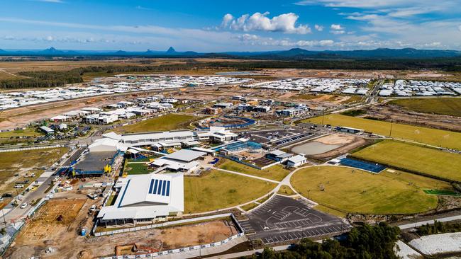 An aerial view of the new Baringa suburb in Caloundra South.