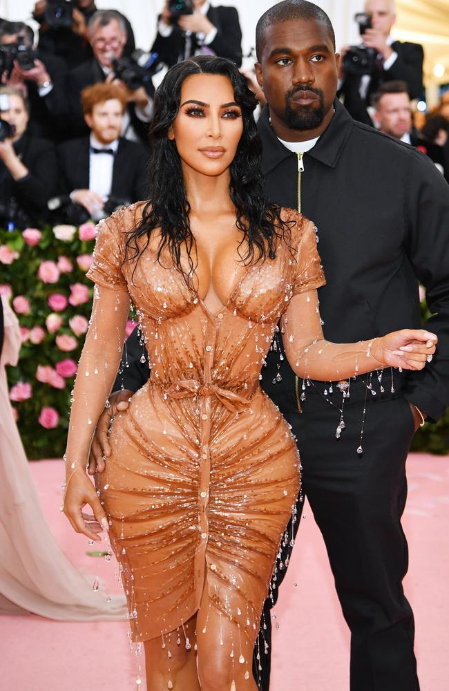 He wasn’t happy with his wife’s outfit. Picture: Dimitrios Kambouris/Getty Images for The Met Museum/Vogue