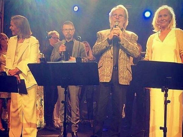 The four members of Abba performed alongside one another for the first time in over 30 years in Stockholm