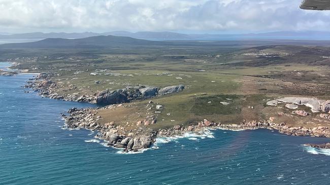 A view of lungtalanana Island from the air. Picture: Supplied