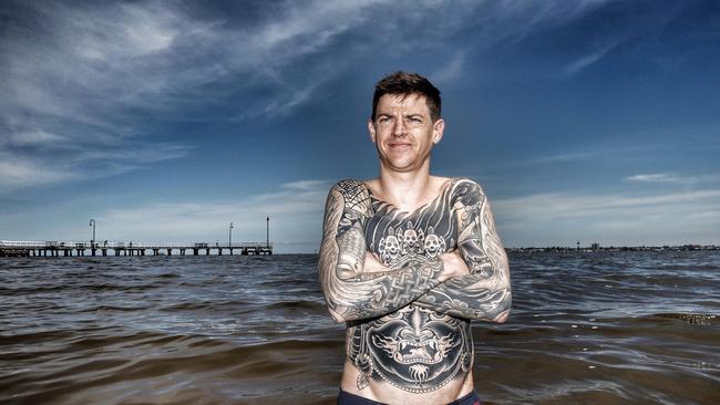 Hall gets the aches and pains out with a dip in Port Phillip Bay