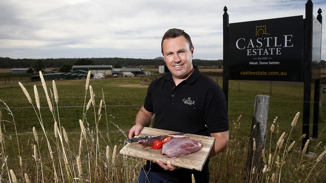 Castle Estate managing director Steven Castle at the Koallah abattoir. Picture: Yuri Kouzmin