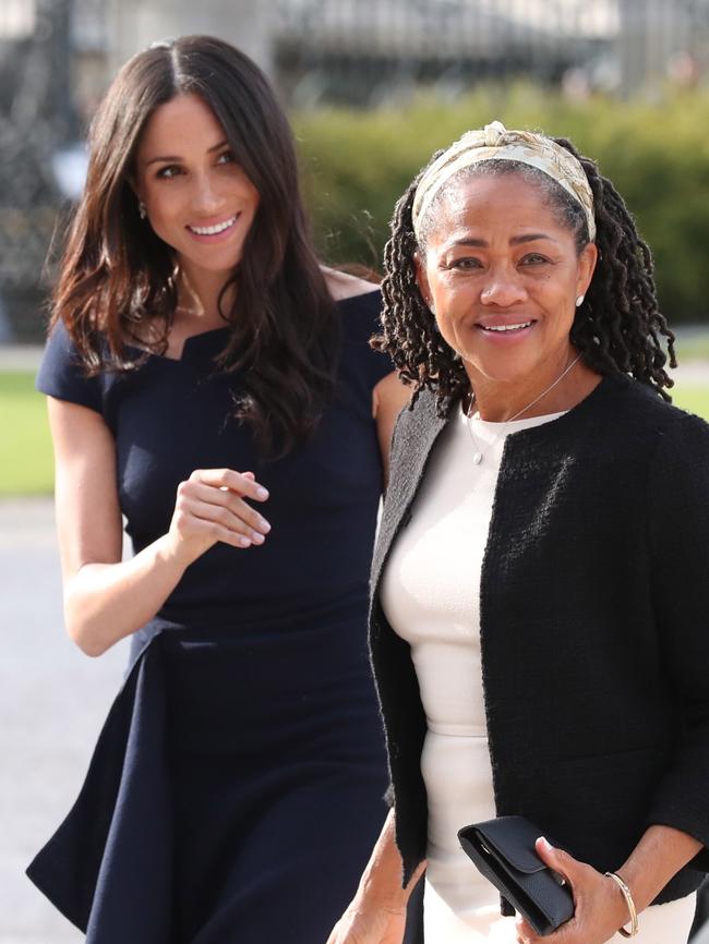 Meghan Markle and her mother, Doria Ragland. Picture: Getty Images