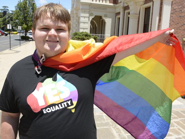 BITTERSWEET: Toowoomba marriage equality campaigner Thomas Coyne savoured the win in the postal vote survey, but said supporters had to put up with terrible abuse to get the result.