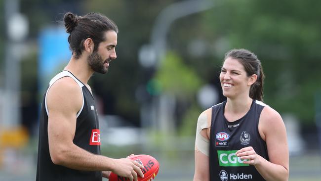 Brodie Grundy will spend more time forward in 2018. Picture: David Crosling