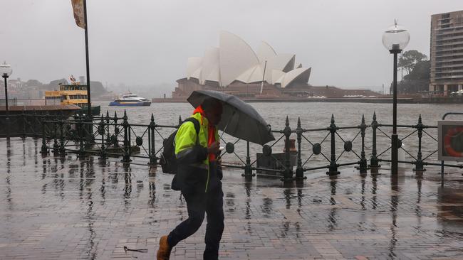 Heavy rain that has battered NSW is set to spread into Victoria. Picture: David Gray/Getty Images