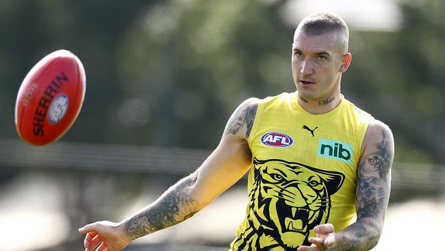 Dustin Martin feasts on the Blues in Round 1 every year.. Picture: Michael Klein