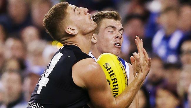 Liam Jones has revealed the effects of the concussion he suffered in his head clash with Cam Zurhaar. Picture: Getty Images