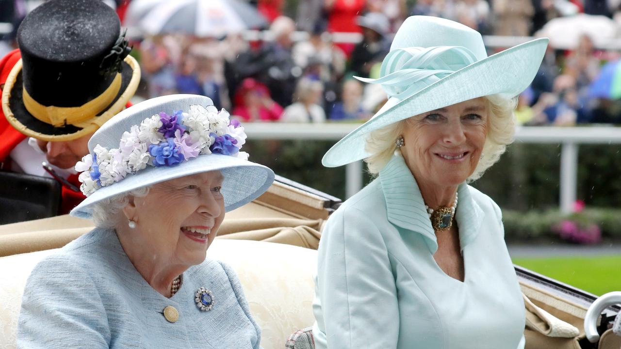 The Queen and the Duchess of Cornwall are seen at Royal Ascot in 2019. (Photo by Chris Jackson/Getty Images)