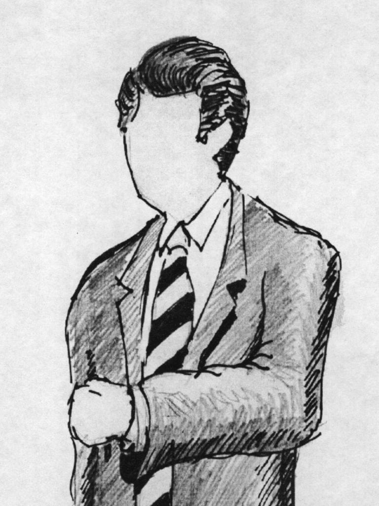 A sketch of the man police thought could have been responsible for Betty’s murder, a man in a brown suit. The brown suit matches claims made to Mike King by a man who says his father is responsible. Photo: supplied.