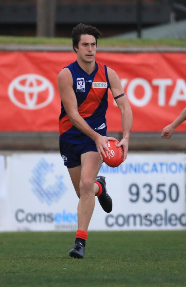 Coburg VFL defender Lochie Dickson enjoyed a superb debut season to catch the eye of a few AFL clubs.