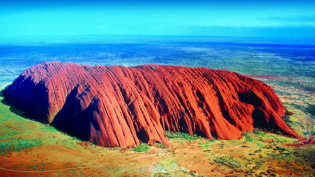 Two tourists have been banned from Uluru after defacing ancient artworks. Picture: Voyages Indigenous Tourism