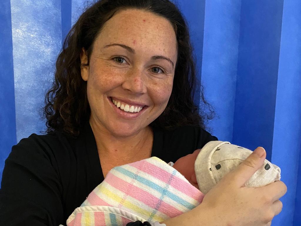 Chloe Cooper nee Esposito with baby Ted. Picture: supplied