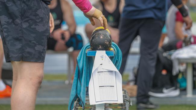 Action from the Queensland Athletics track and field championships at QSAC on Saturday March 15, 2025. Picture: Stephen Archer.