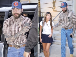 Post Malone unrecognisable on Paris holiday with new girlfriend