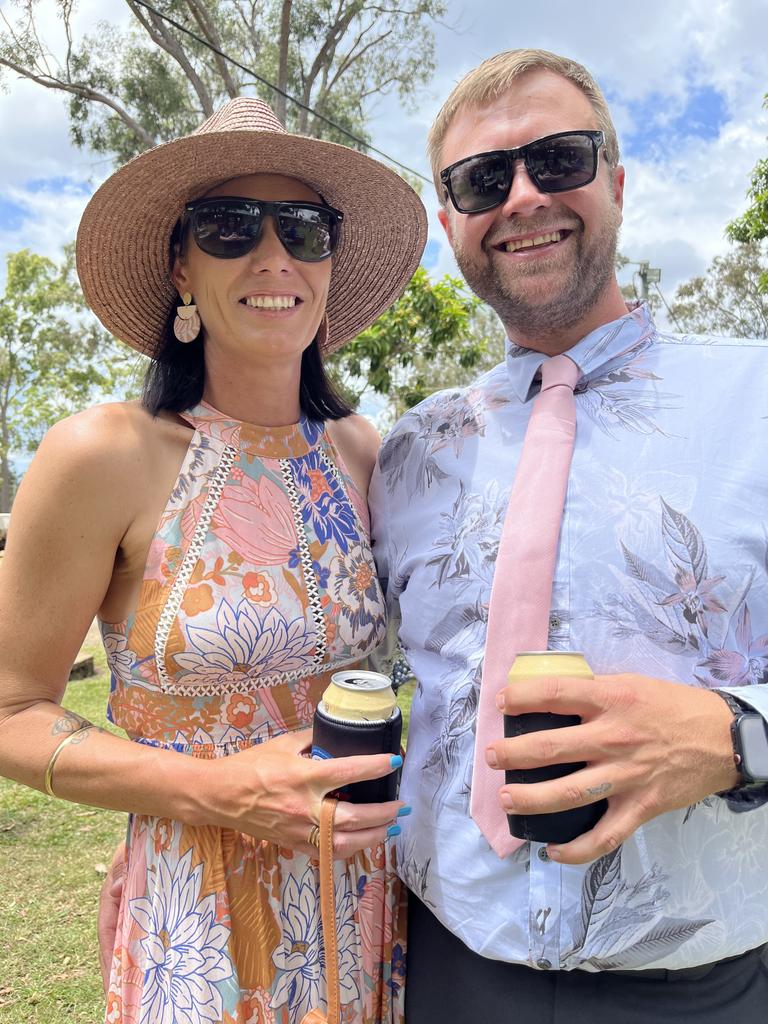 Candice and Kristin Mackie at the Torbanlea Picnic Races.