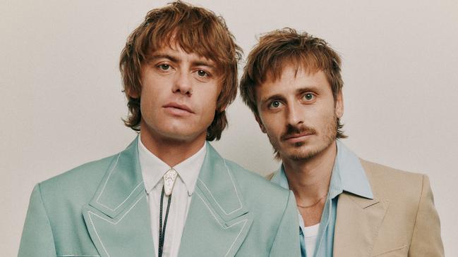 Sydney brothers Louis and Oli Leimbach of Lime Cordiale. Picture: Oliver Begg / Supplied.