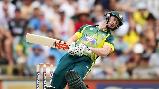 Bailey avoids a bouncer but a Stuart broad short ball was his undoing. Picture: Matt King/Getty Images.