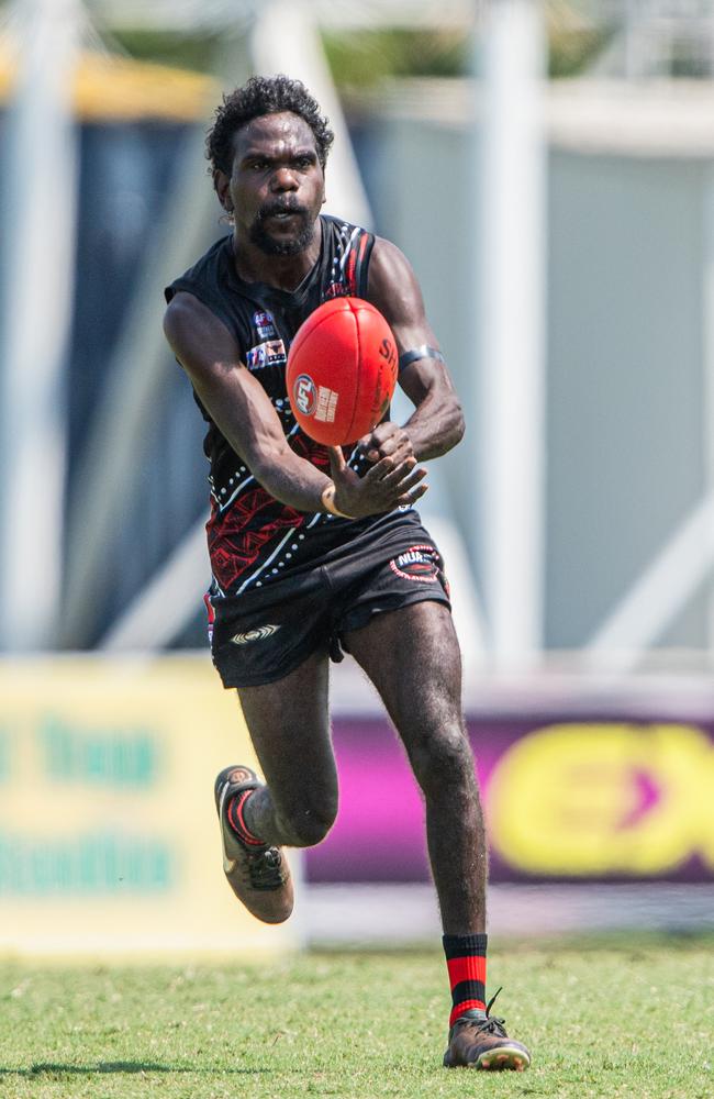 Brendan Kantilla as Waratah played the Tiwi Bombers in Round 6 of the 2023-24 NTFL season. Picture: Pema Tamang Pakhrin