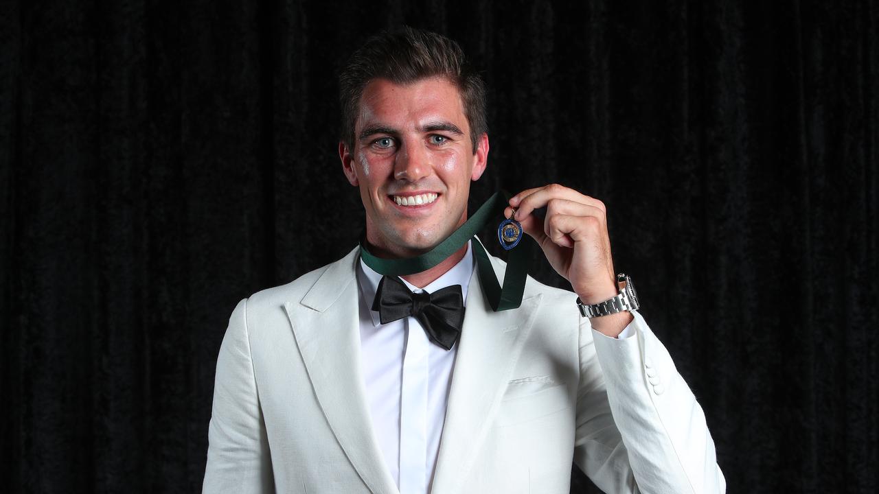 Pat Cummins has capped off an outstanding 12 months of cricket by winning his first Allan Border Medal. 