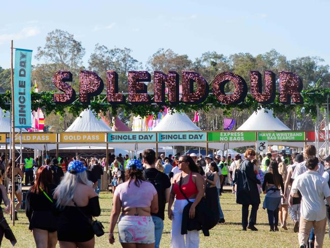 Crowds start arriving for Splendour in the Grass weekend at Byron Bay Picture Grace Kessels