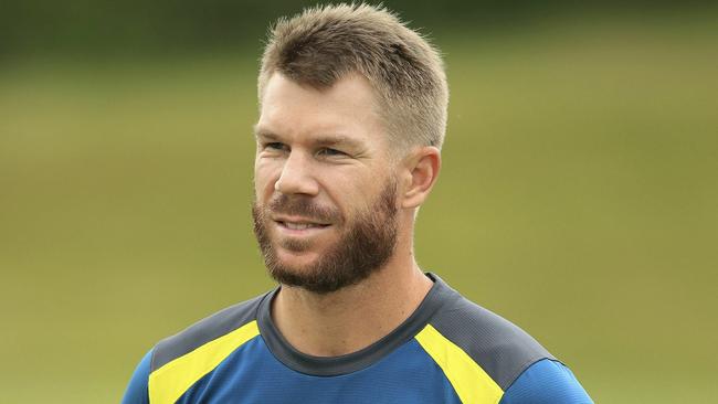 David Warner looks set to open against the Poms on Saturday night (EST).