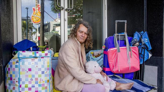 David Buncombe, aka Princess, in Surfers Paradise. Picture: Jerad Williams