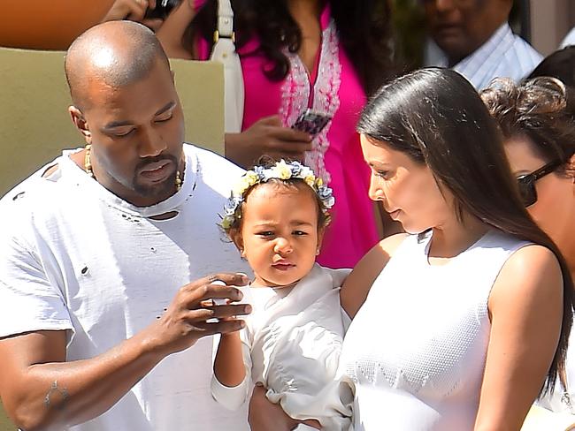 The Kardashian Family are seen leaving Easter services in woodland hills. Kim, Kanye, North, Kris, Corey Gamble, Khloe, Kourtney, Mason, Penelope, Kylie and Tyga and Tyga's son King were all seen leaving church services in the valley. Kylie stood near her alleged boyfriend Tyga and his son, while Kim Kanye and North all walked out together Pictured: Kim Kardashian, Kanye West, North West, Kris Jenner, Corey Gamble, Khloe Kardashian, Kourtney Kardashian, Mason Disick, Penelope Disick, Kylie Jenner, Tyga and Tyga's son King Ref: SPL992461 050415 Picture by: Fern / Splash News Splash News and Pictures Los Angeles: 310-821-2666 New York: 212-619-2666 London: 870-934-2666 photodesk@splashnews.com