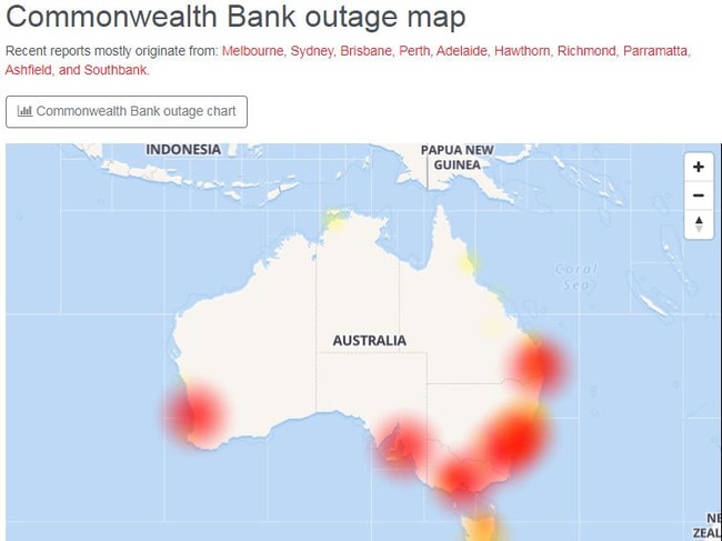 People all across the country are experiencing issues. Picture: Down Detector/Supplied