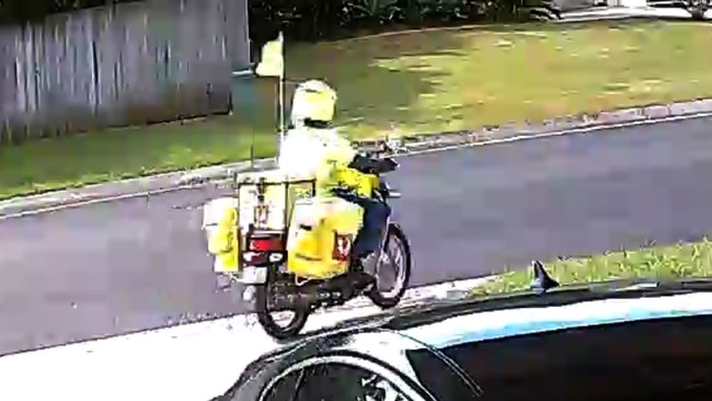 An Australia Post postie was caught on camera dumping thousands of LNP postal vote applications into a homeowners bin in the marginal Queensland seat of Blair before offering the woman a $10 bribe to keep quiet about it. Picture Supplied,