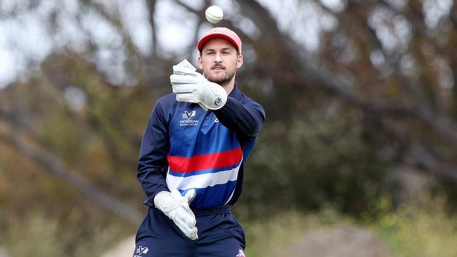 Footscray’s Dylan Kight played his best knock of the season. Picture: George Salpigtidis