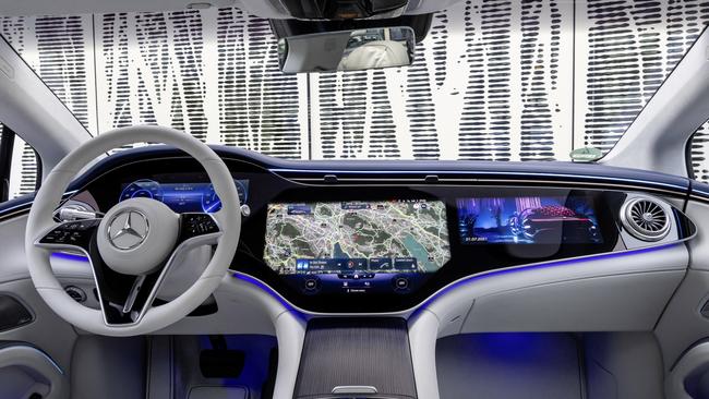 The entire dash is made up of screens. Picture: Supplied.