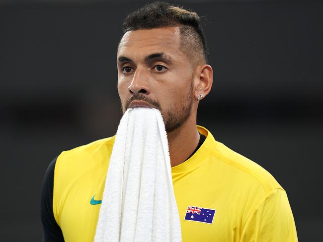 Nick Kyrgios is doing his bit for bushfire relief. Picture: Dave Hunt