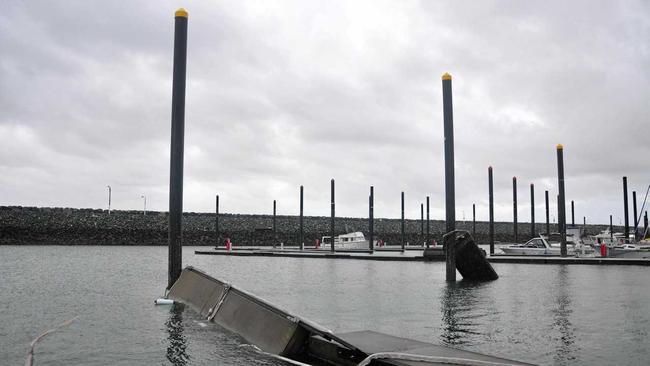 FUTURE PROOFING: Mackay Marina saw damage to fingers and some boats during Tropical Cyclone Debbie. Picture: Rowan Hunnam