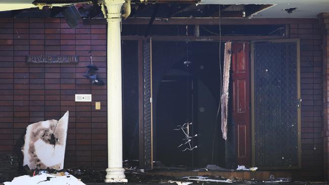 Damage at the front of the property. Photo: Glenn Hampson