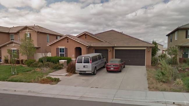 The Turpin family home in Perris, California. Picture: Google